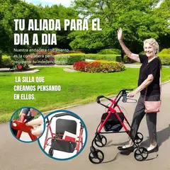 MOVI - BURRITO ORTOPÉDICO PLEGABLE CON FRENOS ASIENTO Y CANASTA-TU ALIADO PARA CAMINAR CON CONFIANZA