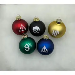 GENERICO - 5 Esferas Navidad Harry Potter