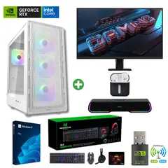 INTEL - Pc Gamer i5-12400F - 32GB - RTX 5060 - 2TB (Parlante + Monitor 27" + HP) AIRP-W