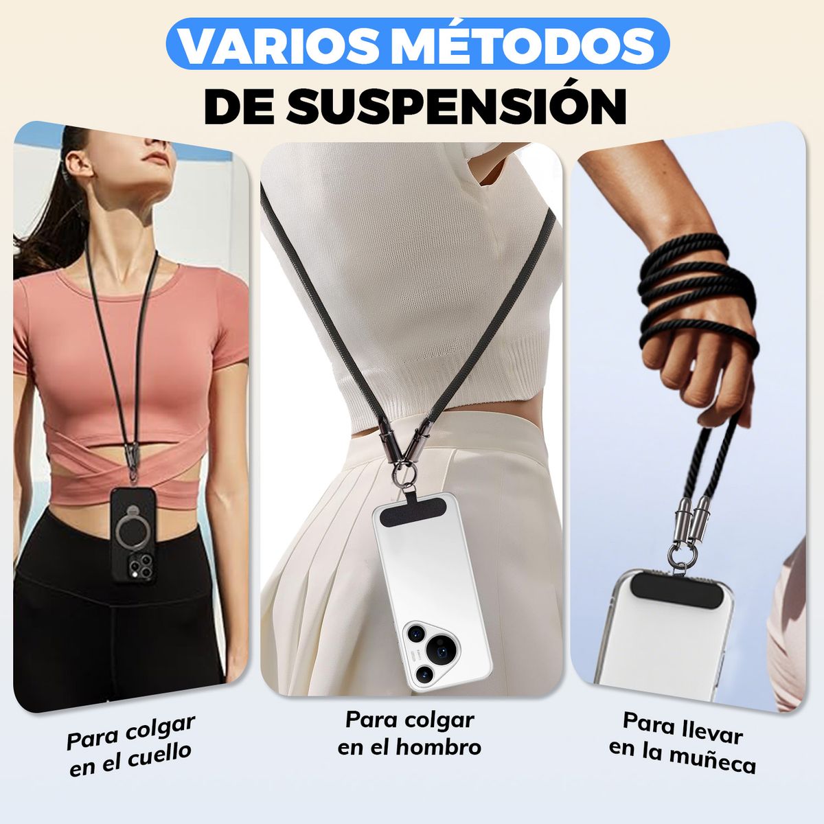 VIDITA - Cable de Datos Colgante 2 en 1 Tipo-C a Tipo-C 1.2m 60w