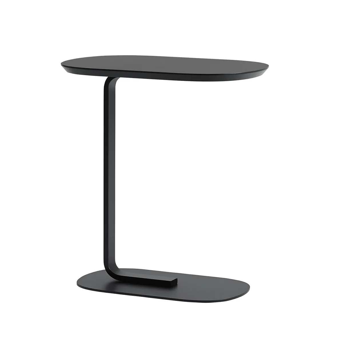 MOBOI - Mesa De Centro Lateral Auxiliar Minimalista Negra