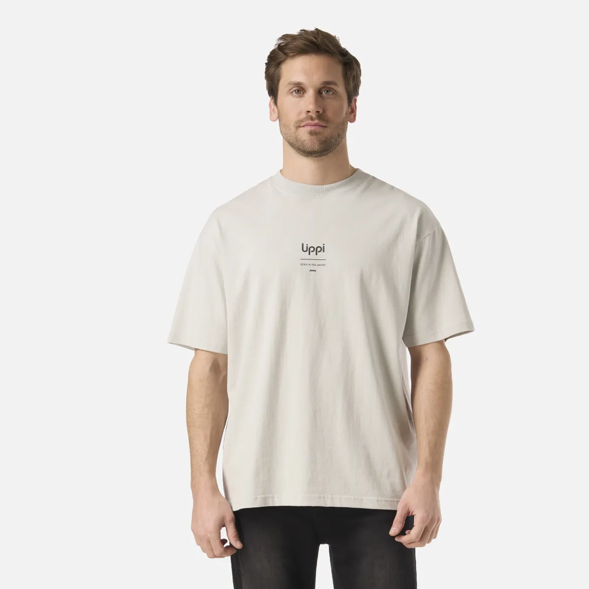 LIPPI - Polera Hombre Endura Cotton T-Shirt Gris Claro Lippi