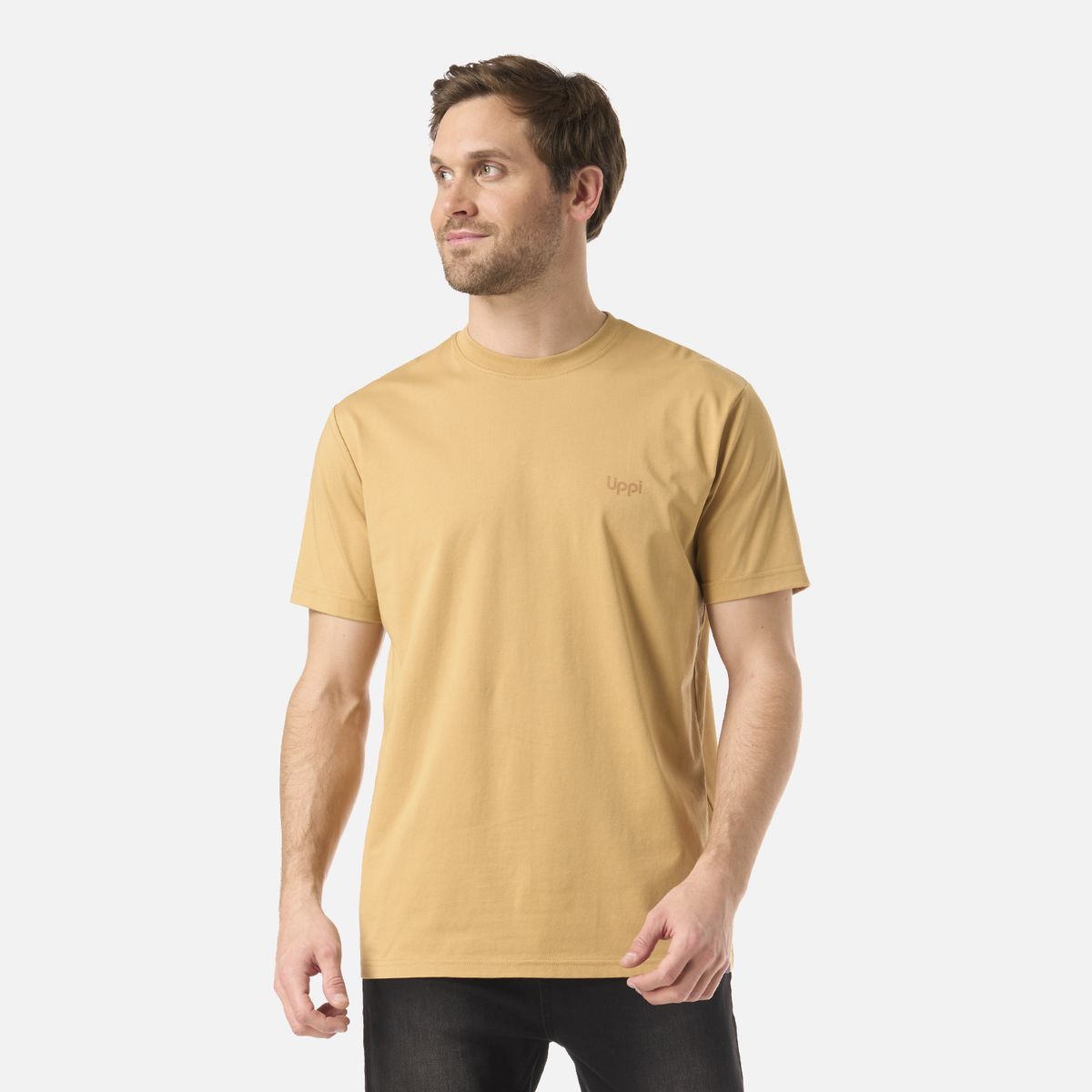 LIPPI - Polera Hombre Green Sorona T-Shirt Camel Lippi