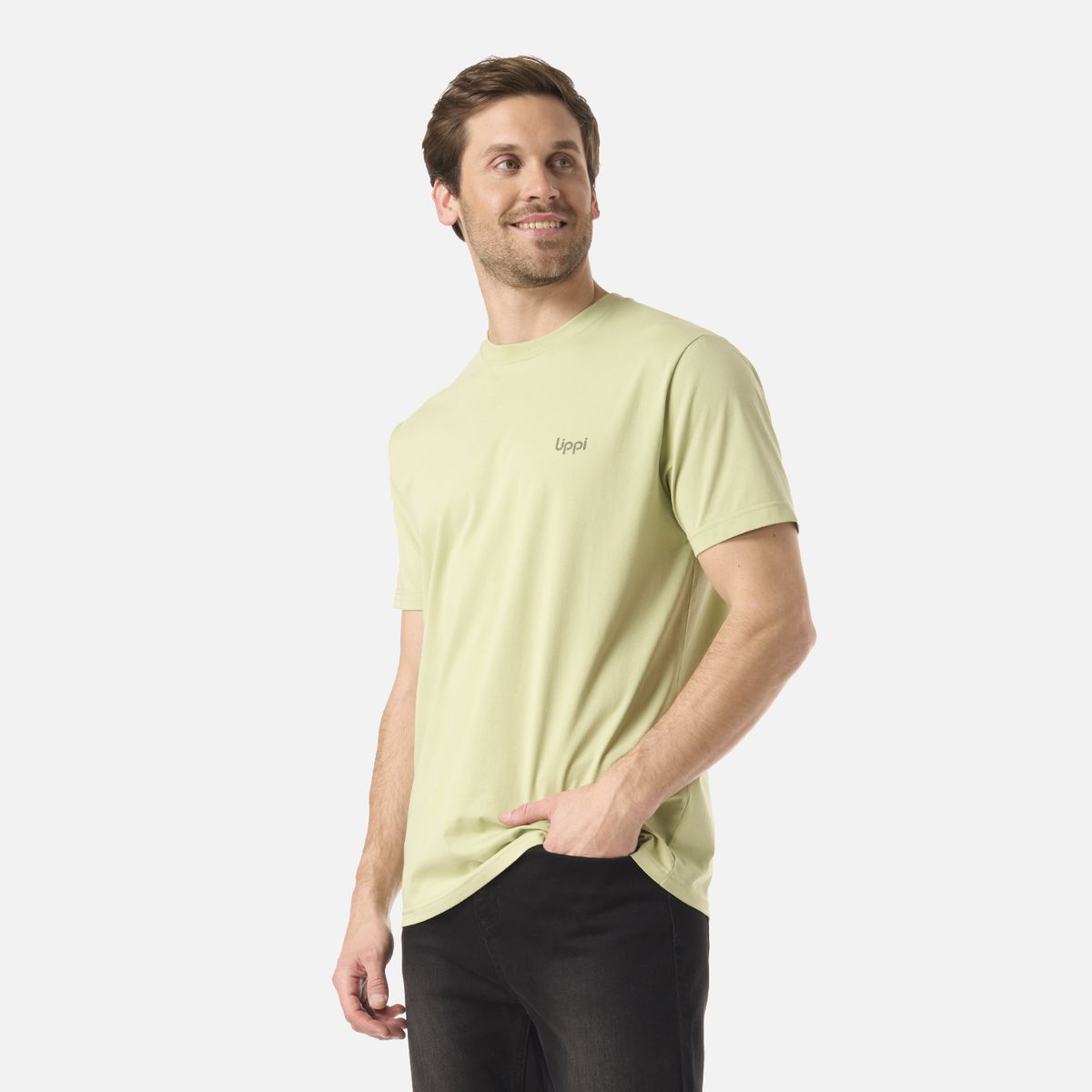 LIPPI - Polera Hombre Green Sorona T-Shirt Verde Manzana Lippi