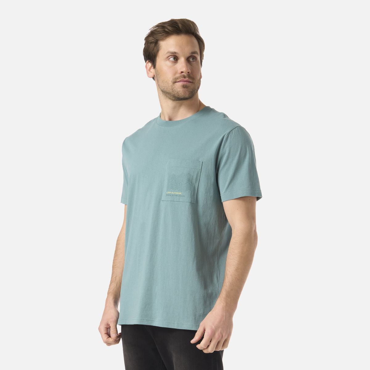LIPPI - Polera Hombre Ulmo Pocket T-Shirt Turquesa Lippi