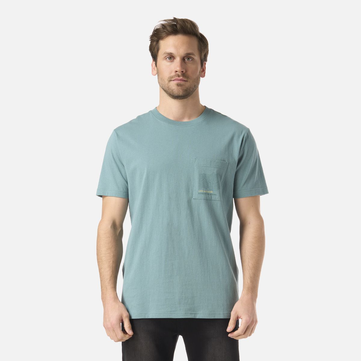 LIPPI - Polera Hombre Ulmo Pocket T-Shirt Turquesa Lippi