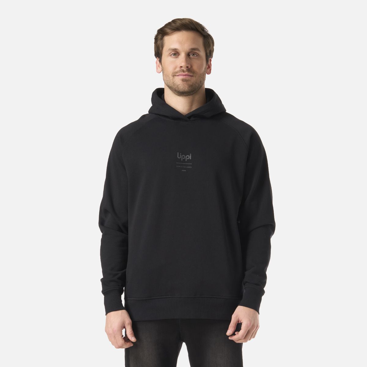 LIPPI - Polerón Hombre Ulmo Light Hoody Sweatshirt Negro Lippi