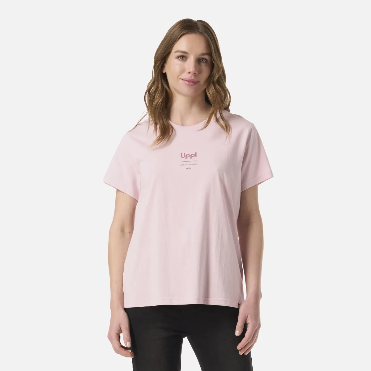 LIPPI - Polera Mujer Ulmo Mid Point T-Shirt Rosa Claro Lippi
