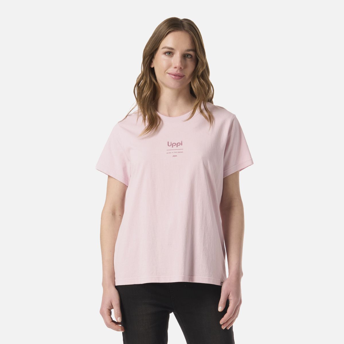 LIPPI - Polera Mujer Ulmo Mid Point T-Shirt Rosa Claro Lippi