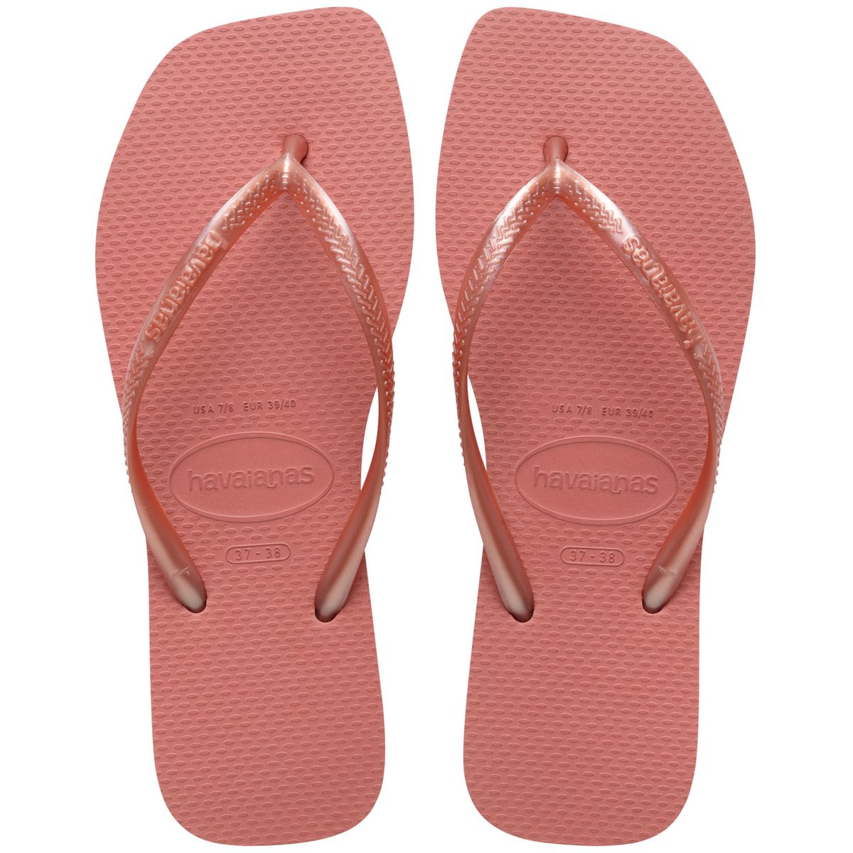 HAVAIANAS - Sandalia Mujer Slim Square Arcilla Cañón Havaianas