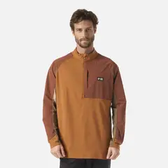 HAKA HONU - Polerón Hombre Higo Mostaza Oscuro