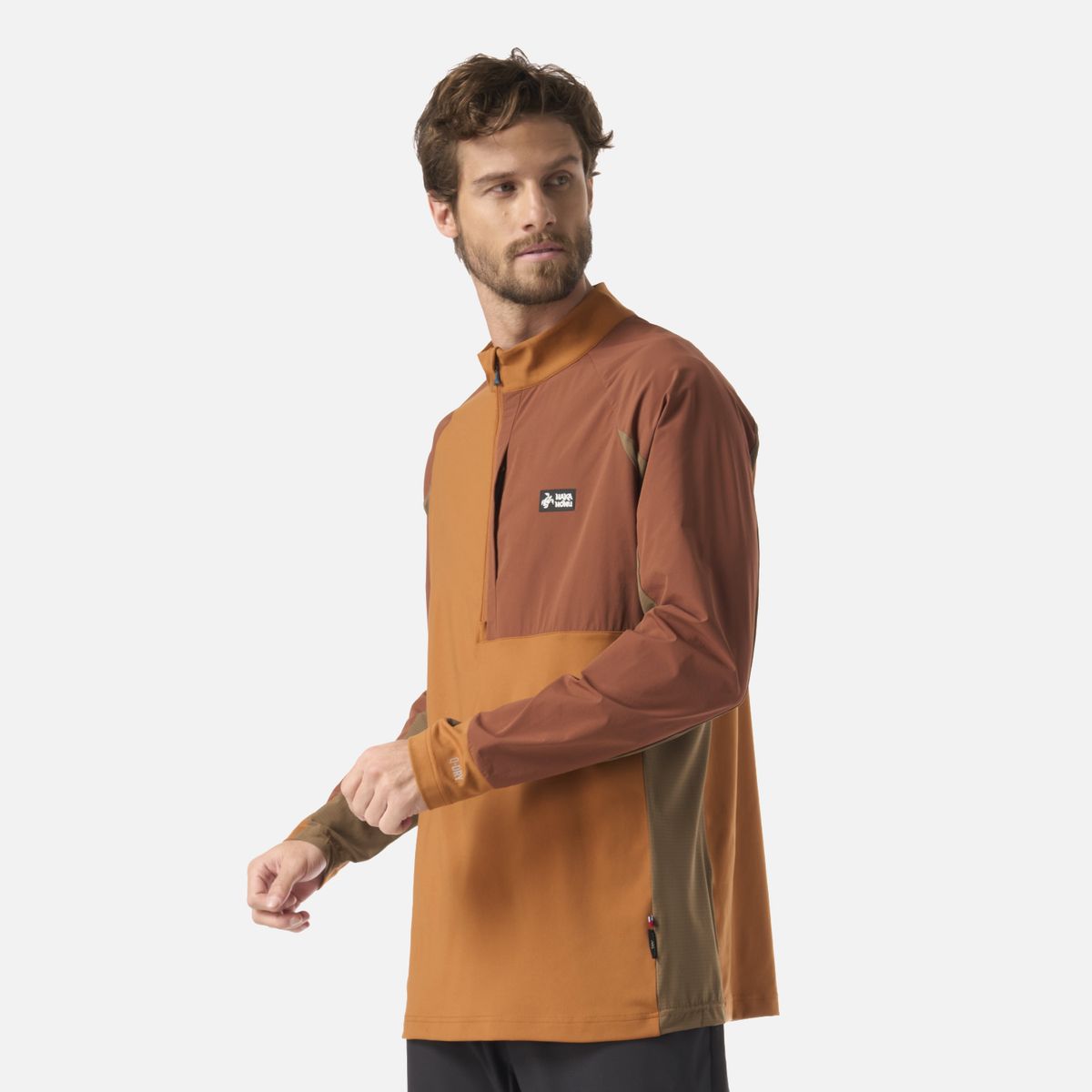 HAKA HONU - Polerón Hombre Higo Mostaza Oscuro Haka Honu