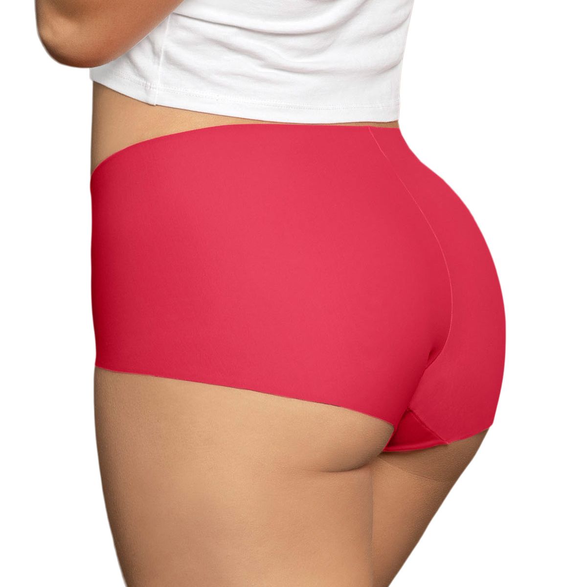 LEONISA - Leonisa Pack x 3 calzones clásicos de apariencia invisible 12882X3 Amarillo / Azul / Coral