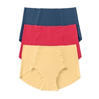 Pack x 3 calzones clásicos de apariencia invisible 12882X3 Amarillo / Azul / Coral