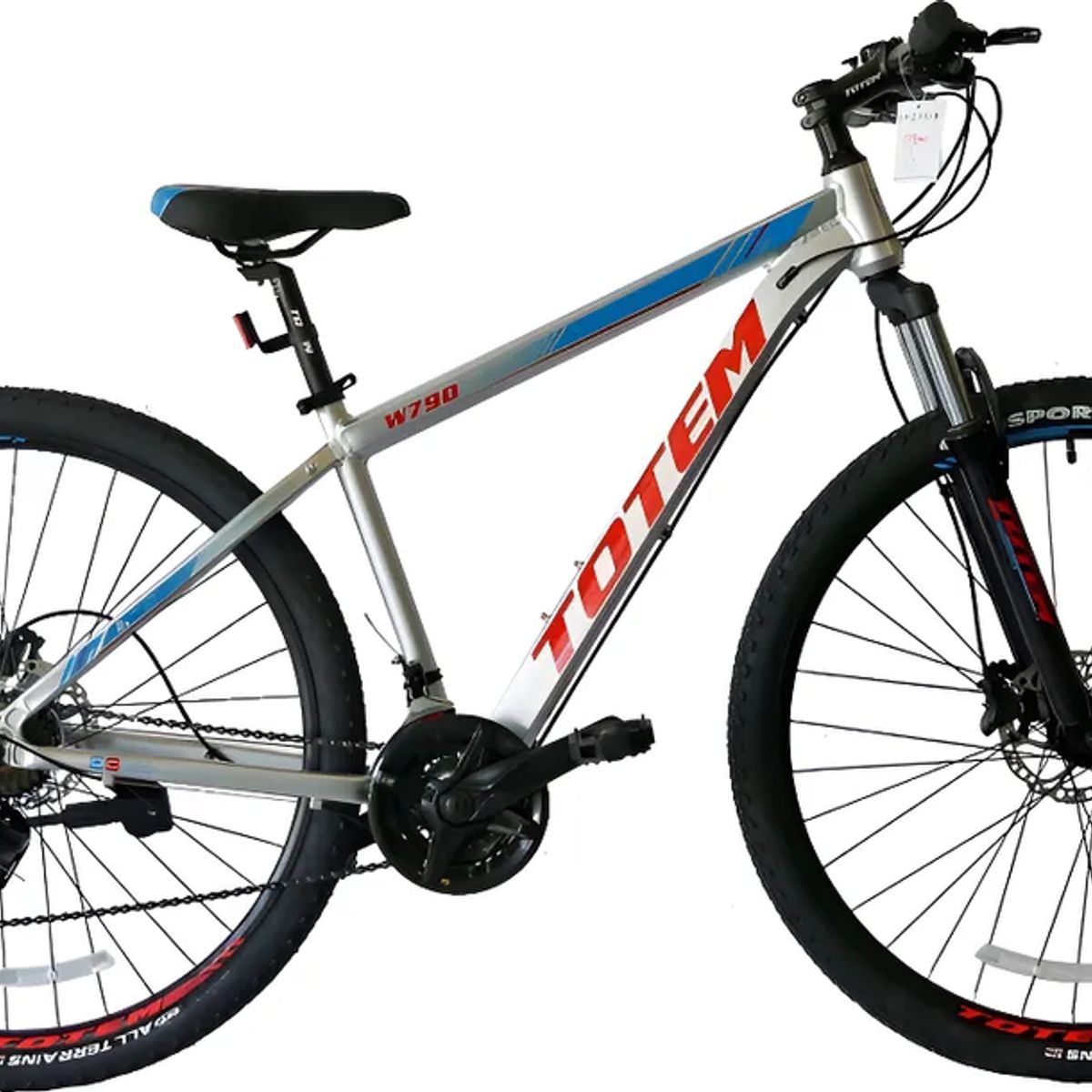 GENERICO - Bicicleta mountain bike Totem W790 R275 tamaño del cuadro 17 color plateado