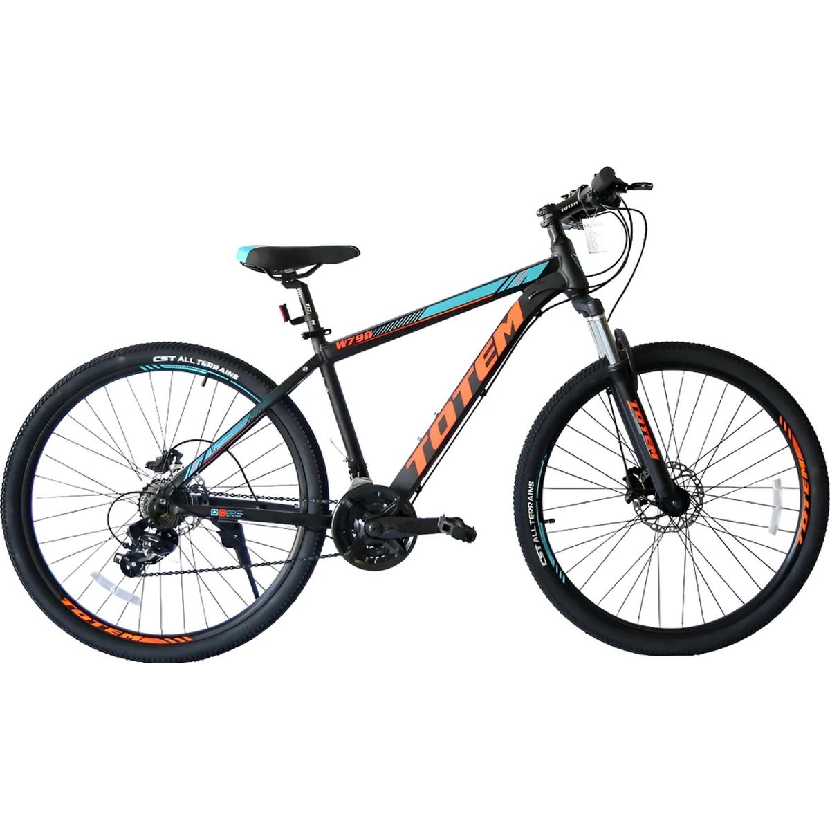 GENERICO - Bicicleta mountain bike Totem W790 R275 tamaño del cuadro 19 color negronaranja
