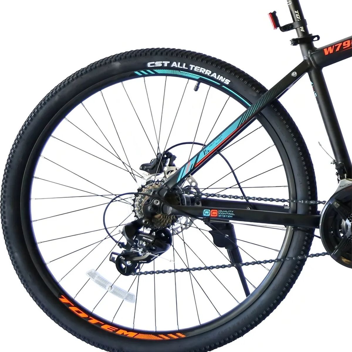 GENERICO - Bicicleta mountain bike Totem W790 R275 tamaño del cuadro 19 color negronaranja