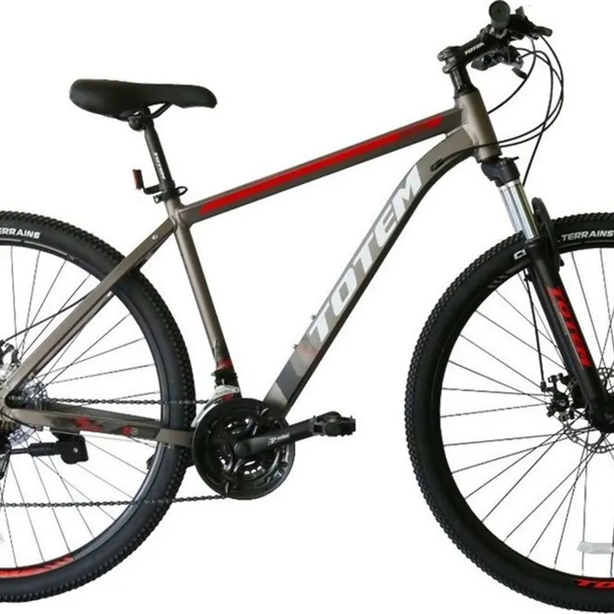 GENERICO - Bicicleta Mtb Totem Modelo W860 Aro 275 Talla 1719 Gris Tamaño del cuadro 19