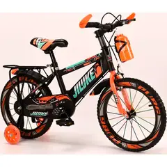 GENERICO - Bicicleta Mountain Bike Luces Led Y Colores Aro 12 Naranja