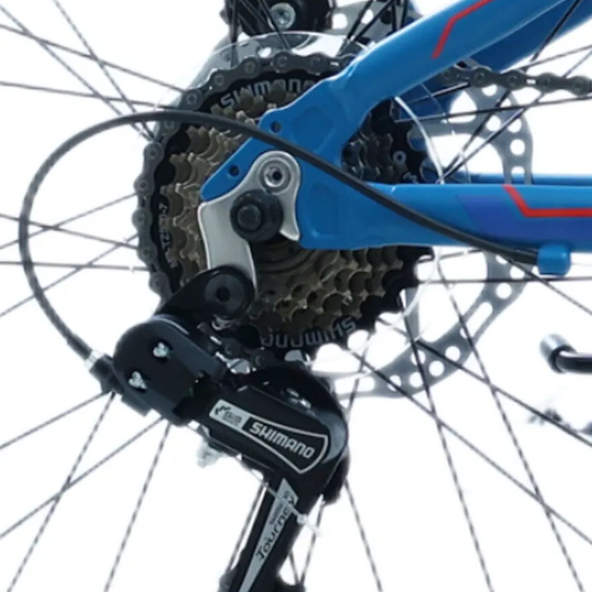 GENERICO - Bicicleta Totem Mtb Aro 24 Modelo Atlantis Azul 21 Cambios