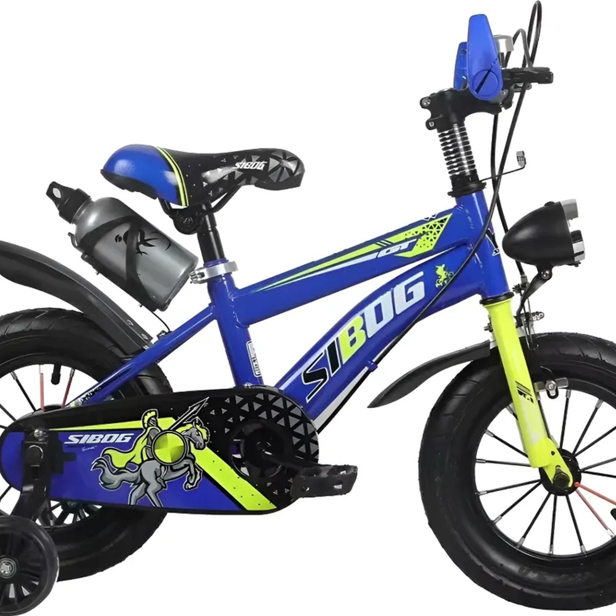 GENERICO - Bicicleta Aro 16 Con Ruedas De Aprendizaje Infantil Azul