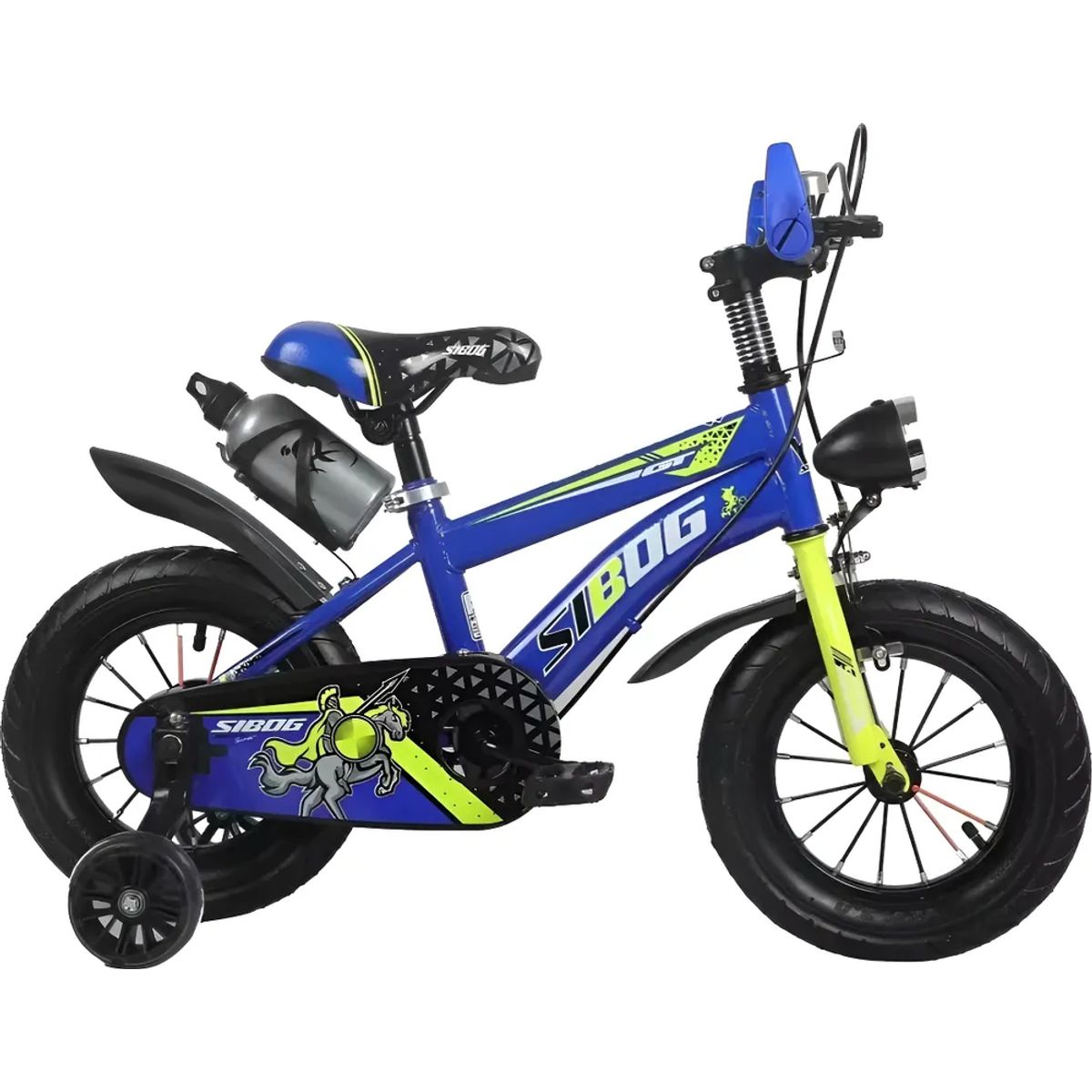 GENERICO - Bicicleta Aro 16 Con Ruedas De Aprendizaje Infantil Azul