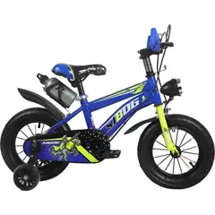 GENERICO - Bicicleta Aro 16 Con Ruedas De Aprendizaje Infantil Azul