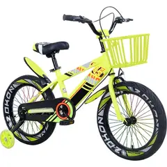 GENERICO - Bicicleta Mountain Bike Luces Led Y Colores Aro 12 Amarillo