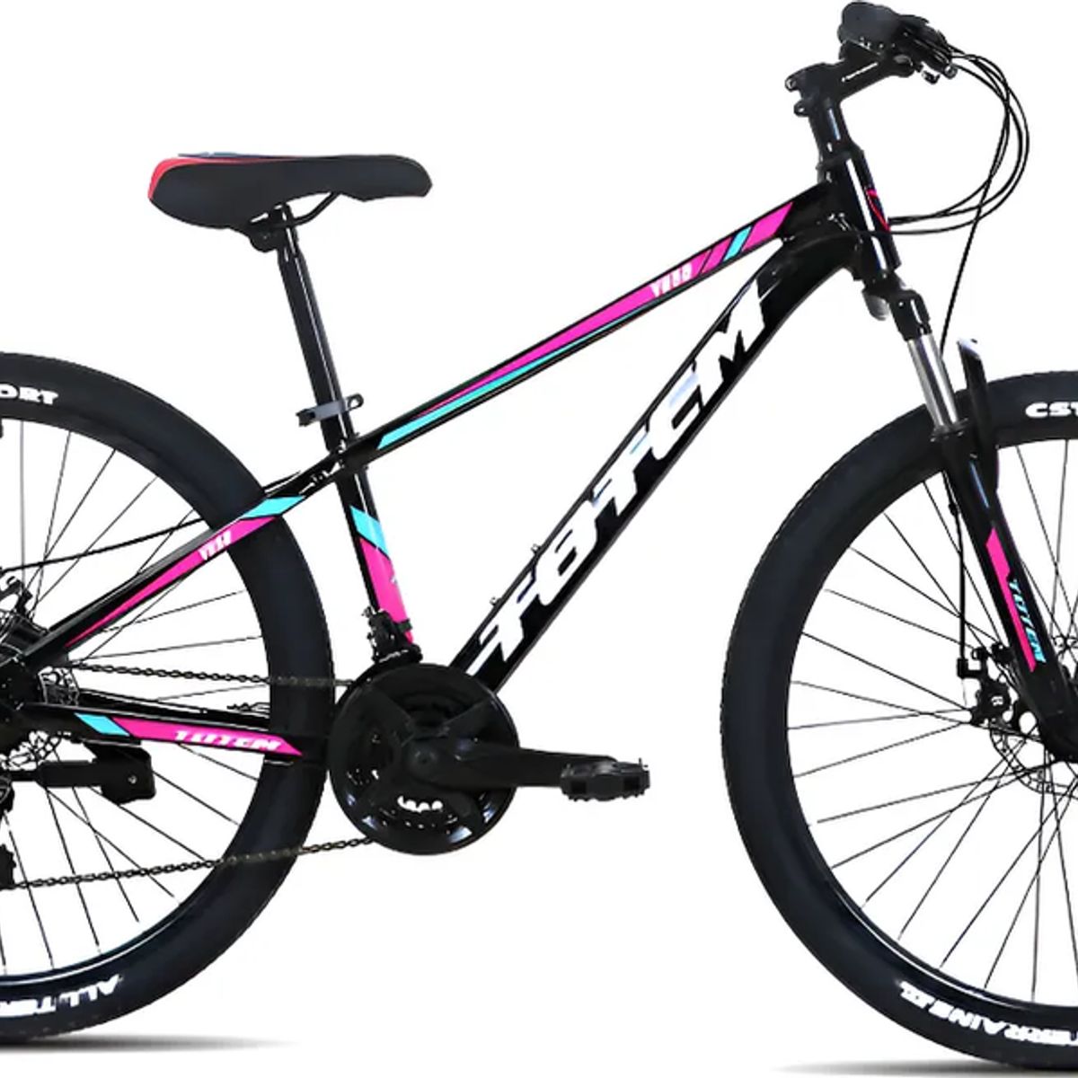 GENERICO - Bicicleta Totem Mtb Aro 26 Modelo Y650 Negro Negro Xs