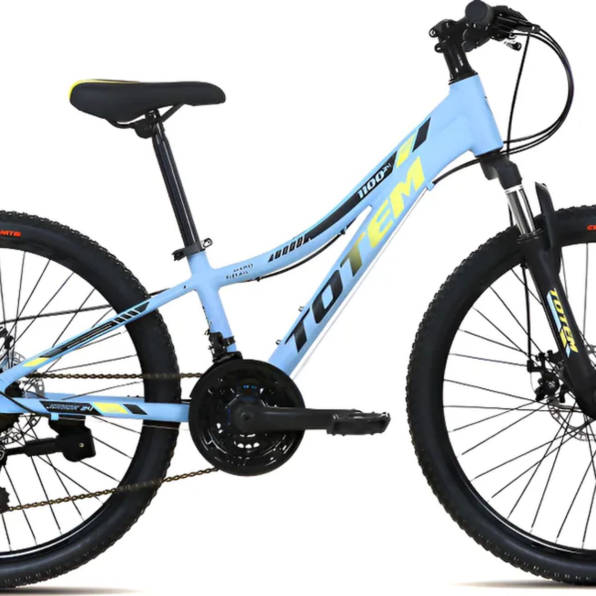 GENERICO - Bicicleta Mtb Aro 24 Modelo 1100 Color Celeste Azul 12