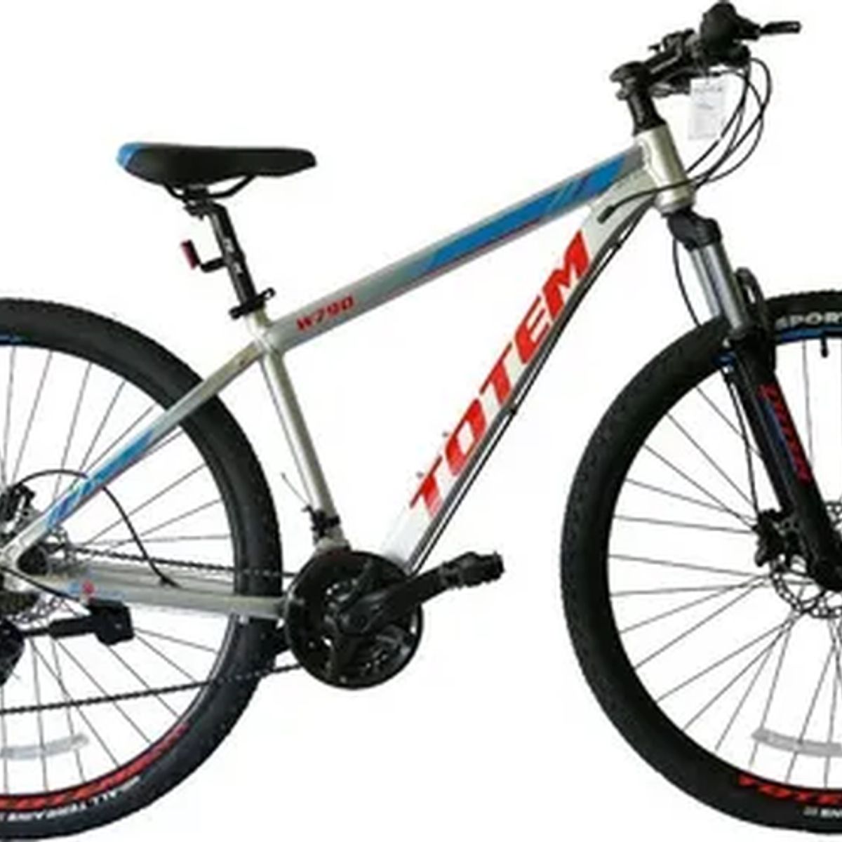 GENERICO - Bicicleta Totem W790 Mtb 275 24 Velocidades Gris Adultos