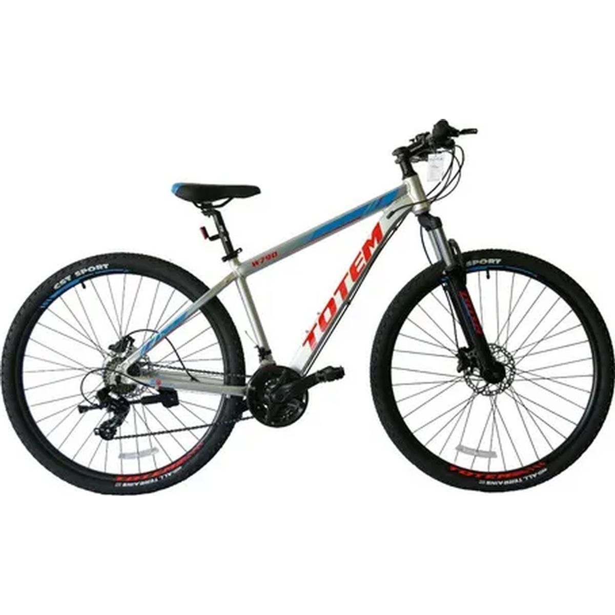 GENERICO - Bicicleta Totem W790 Mtb 275 24 Velocidades Gris Adultos