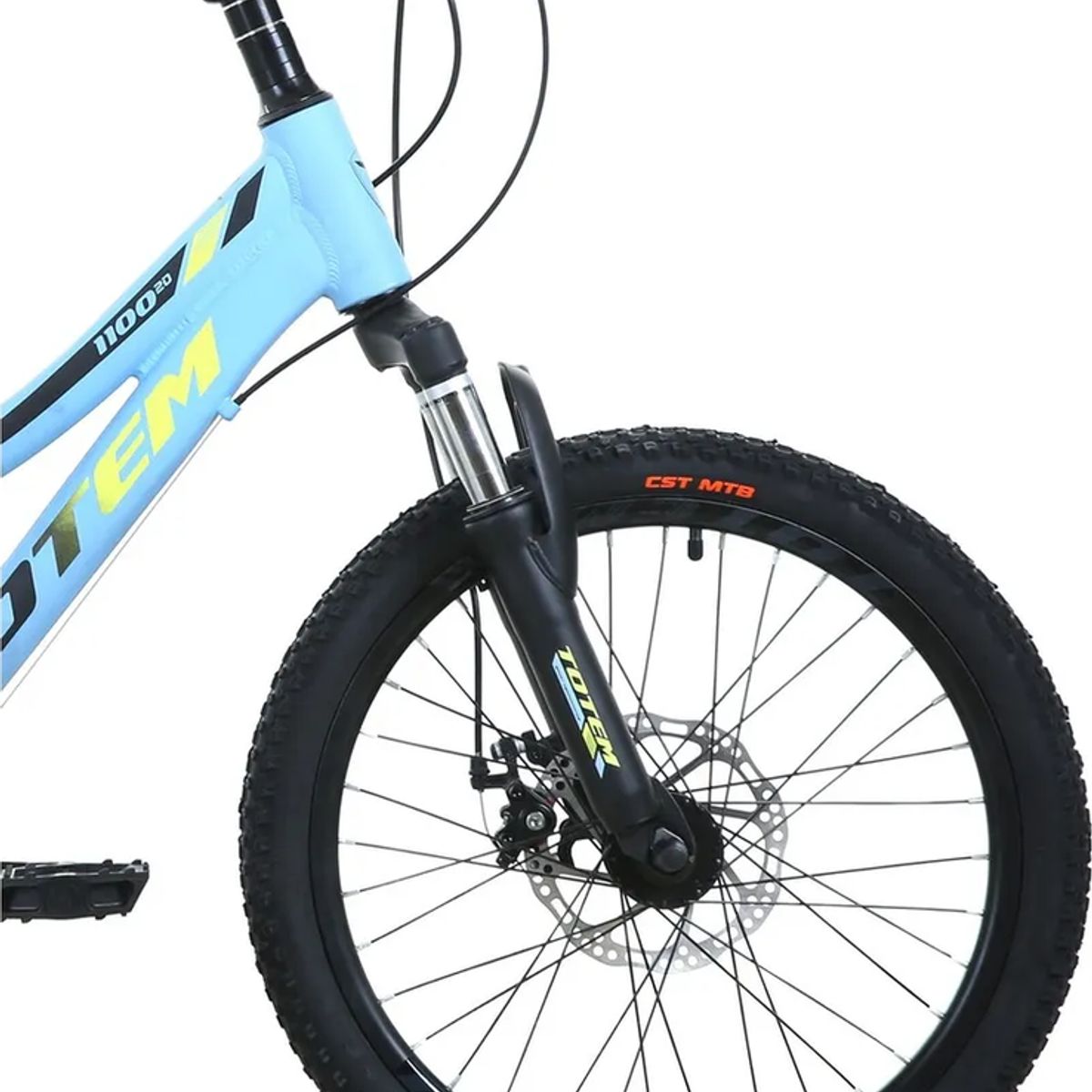 GENERICO - Bicicleta Totem Mtb Aro 20 Modelo 1100 Celeste Xs