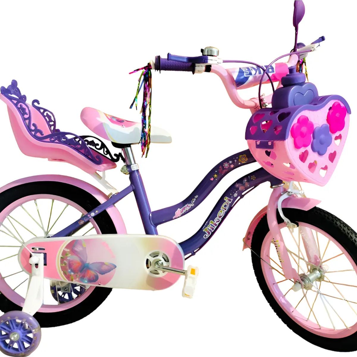 GENERICO - Bicicleta Aro 16 Morada De Niña Violeta S