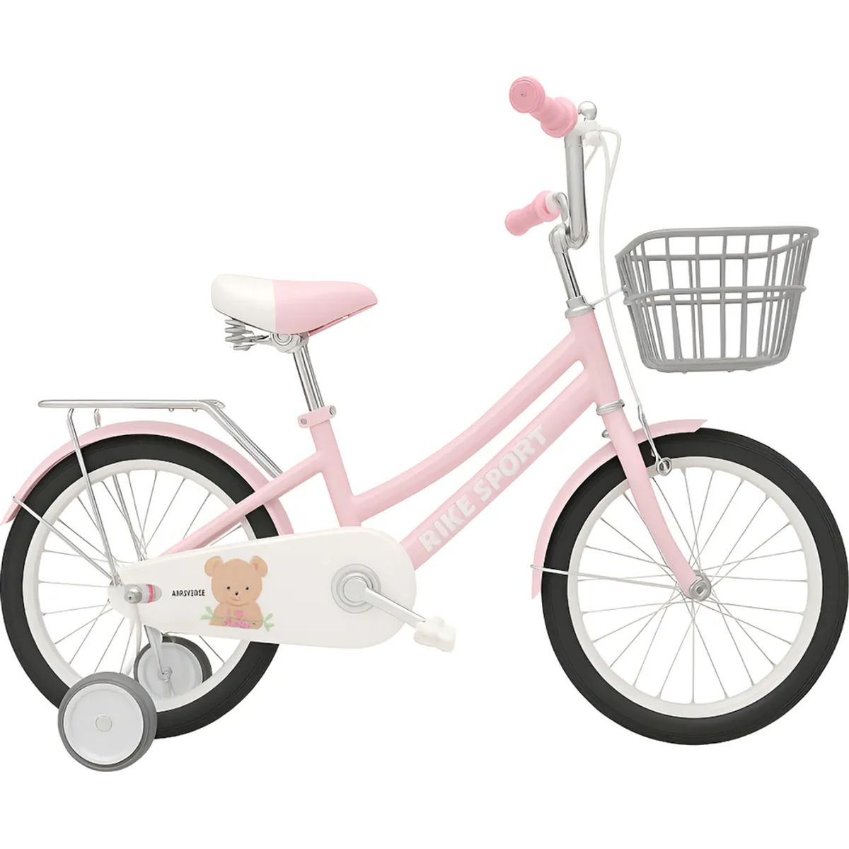 GENERICO - Bicicleta Aro 16 Con Canasto Para Niñas Estilo Clasico