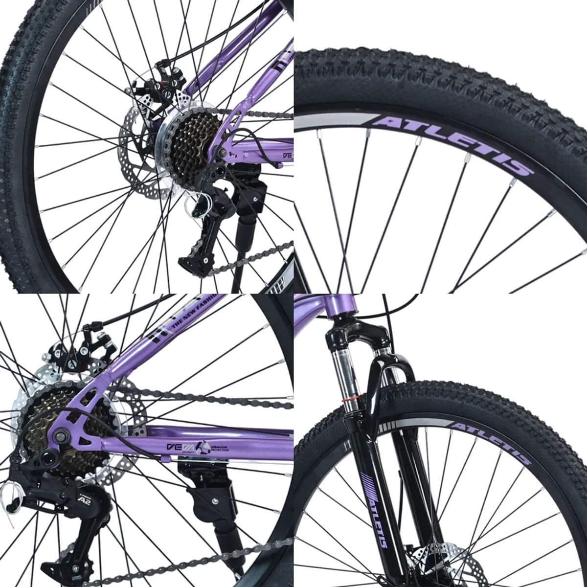 GENERICO - Bicicleta Mountain Bike Cruise Aro 26 21 Velocidad Mujer