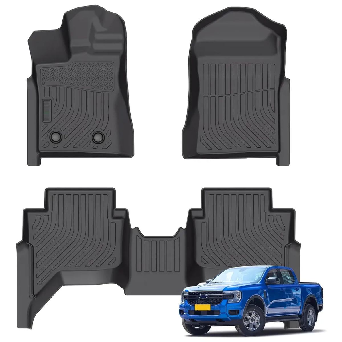 KUANGYE - Kit Pisos Rígidos Calce Perfecto Para Ford New Ranger 2024-2025+