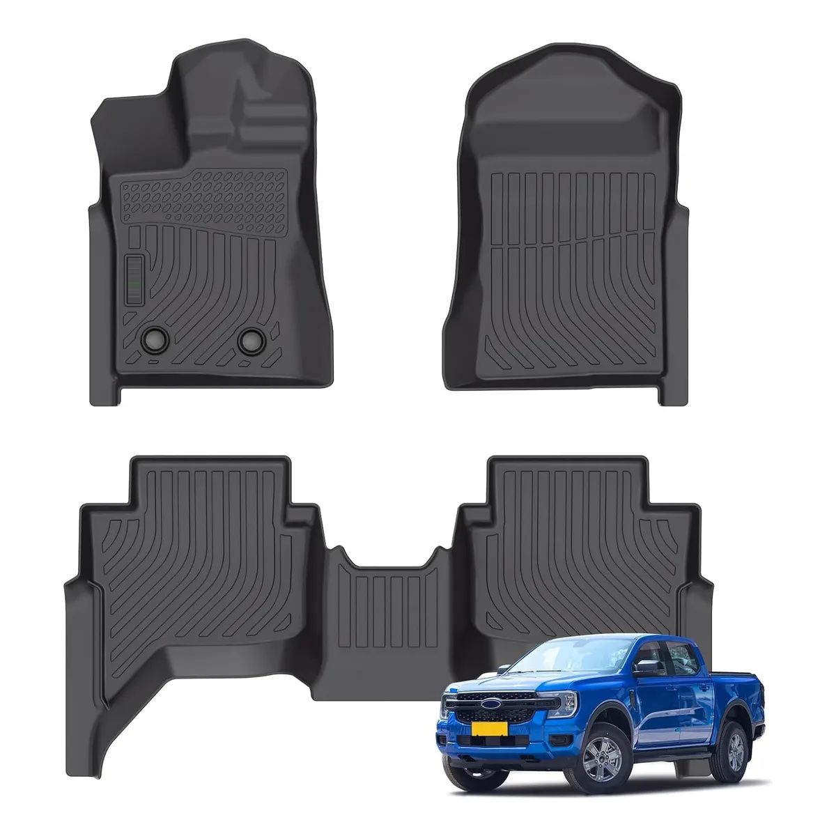KUANGYE - Kit Pisos Rígidos Calce Perfecto Para Ford New Ranger 2024-2025+