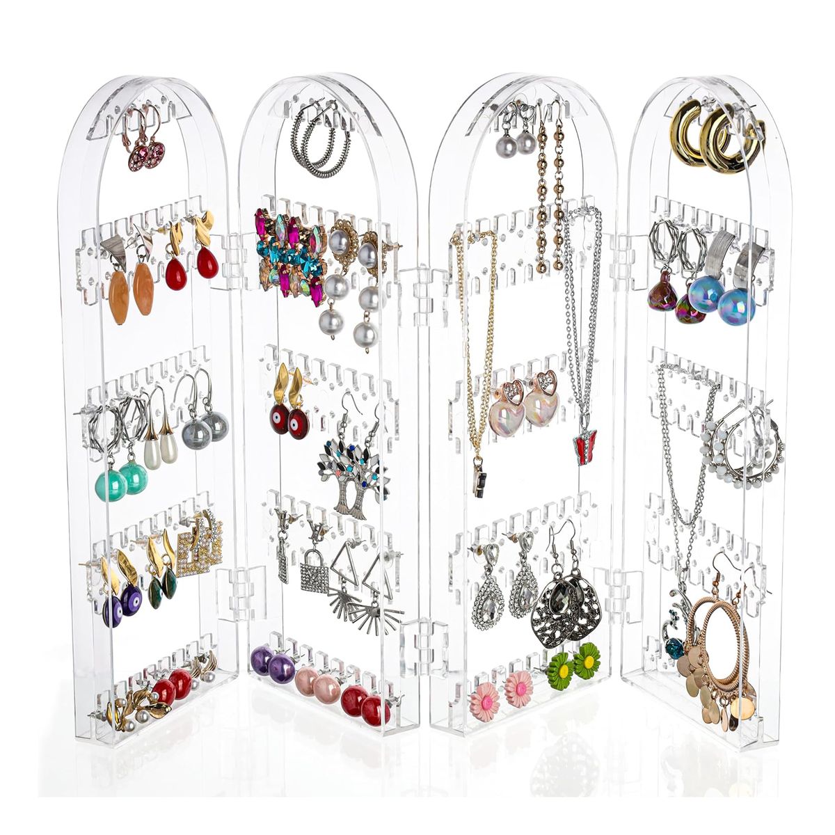 KINDA NICE - Caja De Almacenamiento De Aros Pendientes Multifuncional