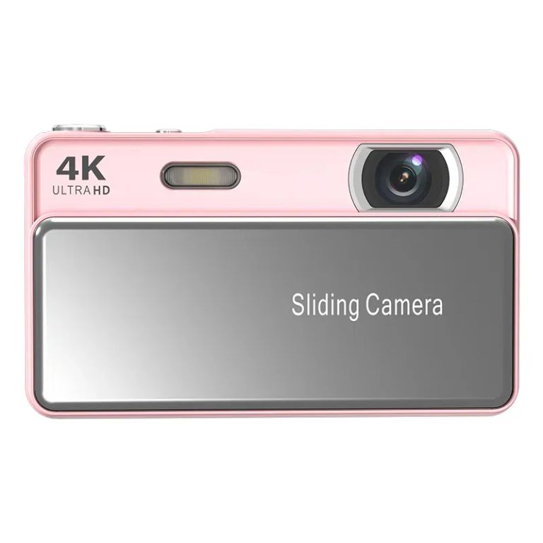 Toque Rosa Cámara Deslizante 4K para tus Momentos · Rosado