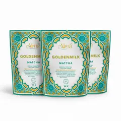GENERICO - Pack x 3 Goldenmilk Matcha Dorada 80g Alma Golden Food