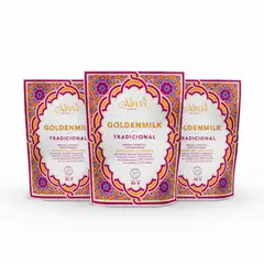 GENERICO - Pack X3 Leche Dorada Goldenmilk Tradicional 80g Alma Golden