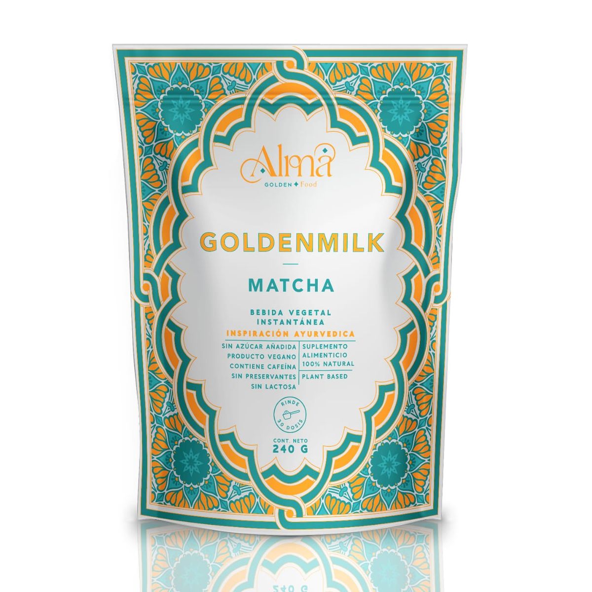 GENERICO - Pack x 3 Goldenmilk Matcha Dorada 240g Alma Golden Food
