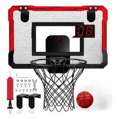 KINDA NICE - Juego Mini Basketball Cesta Canasta De Pared Con Marcador