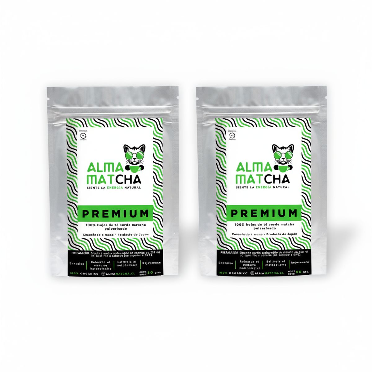 GENERICO - Pack X 2 Te Matcha Japones Grado Premium 50g Alma Matcha