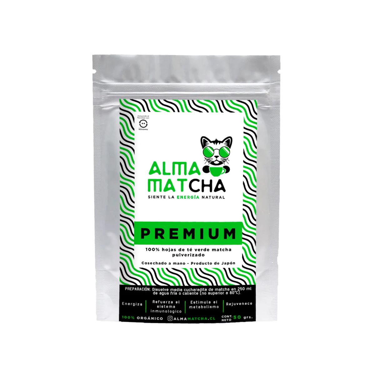 GENERICO - Pack X 2 Te Matcha Japones Grado Premium 50g Alma Matcha