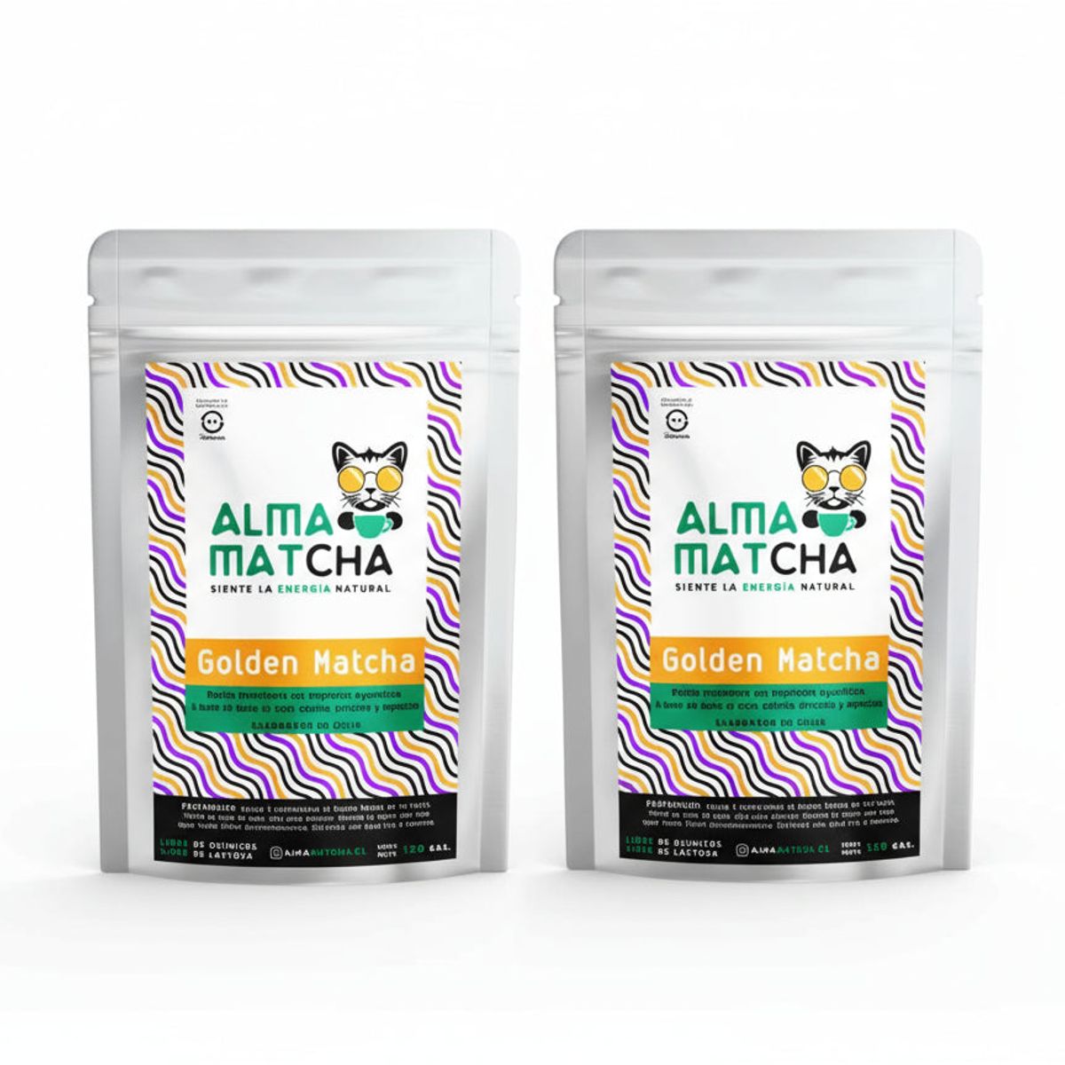 GENERICO - Pack X 2 Te Golden Matcha Latte 120g Alma Matcha