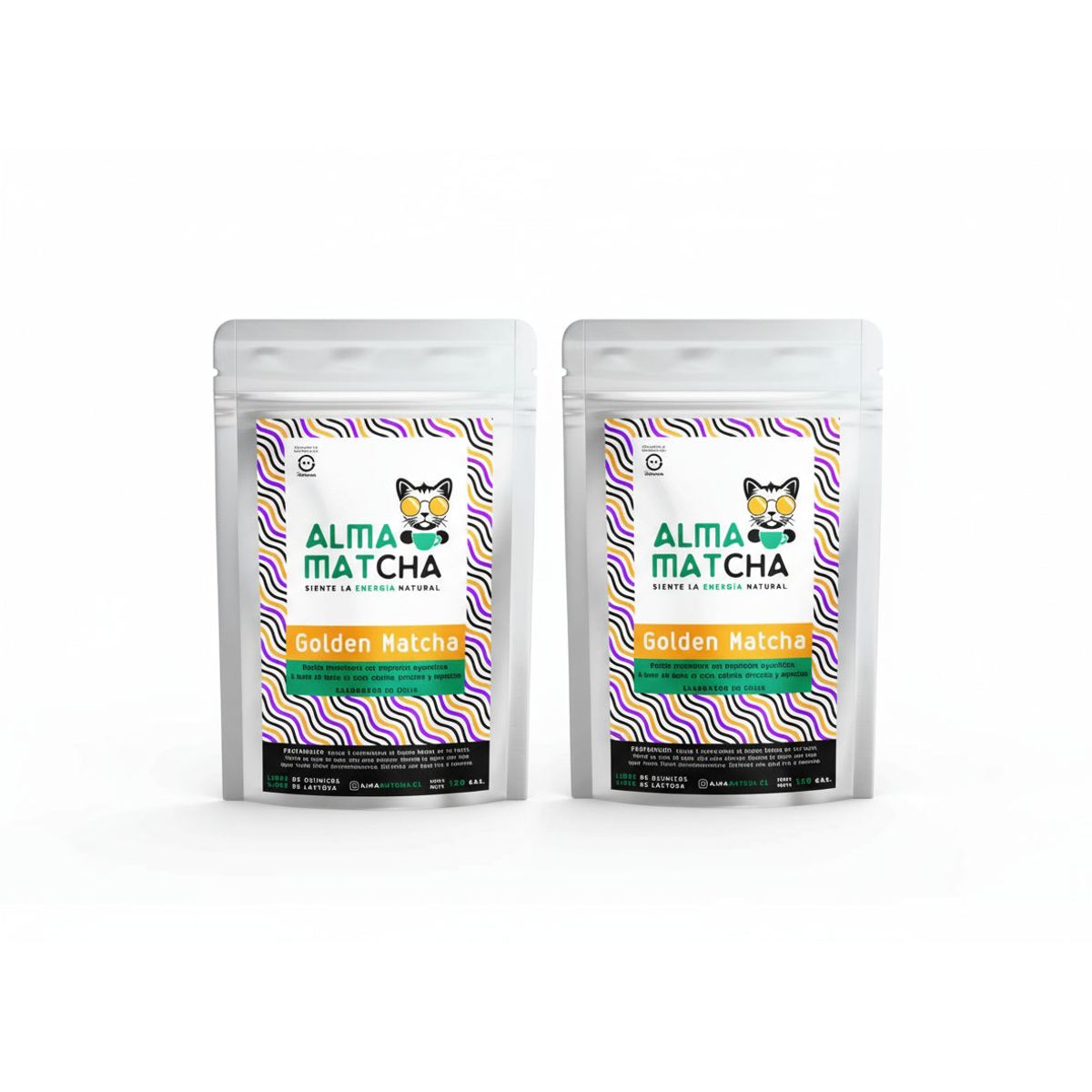 GENERICO - Pack X 2 Te Golden Matcha Latte 120g Alma Matcha