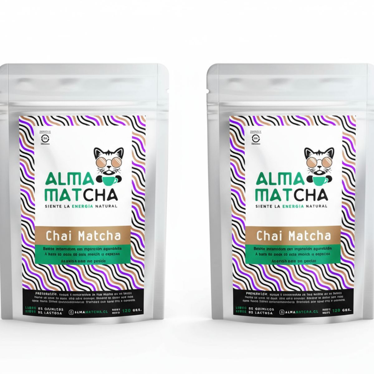 GENERICO - Pack X2 Te Chai Matcha 120g Sin Lactosa Alma Matcha