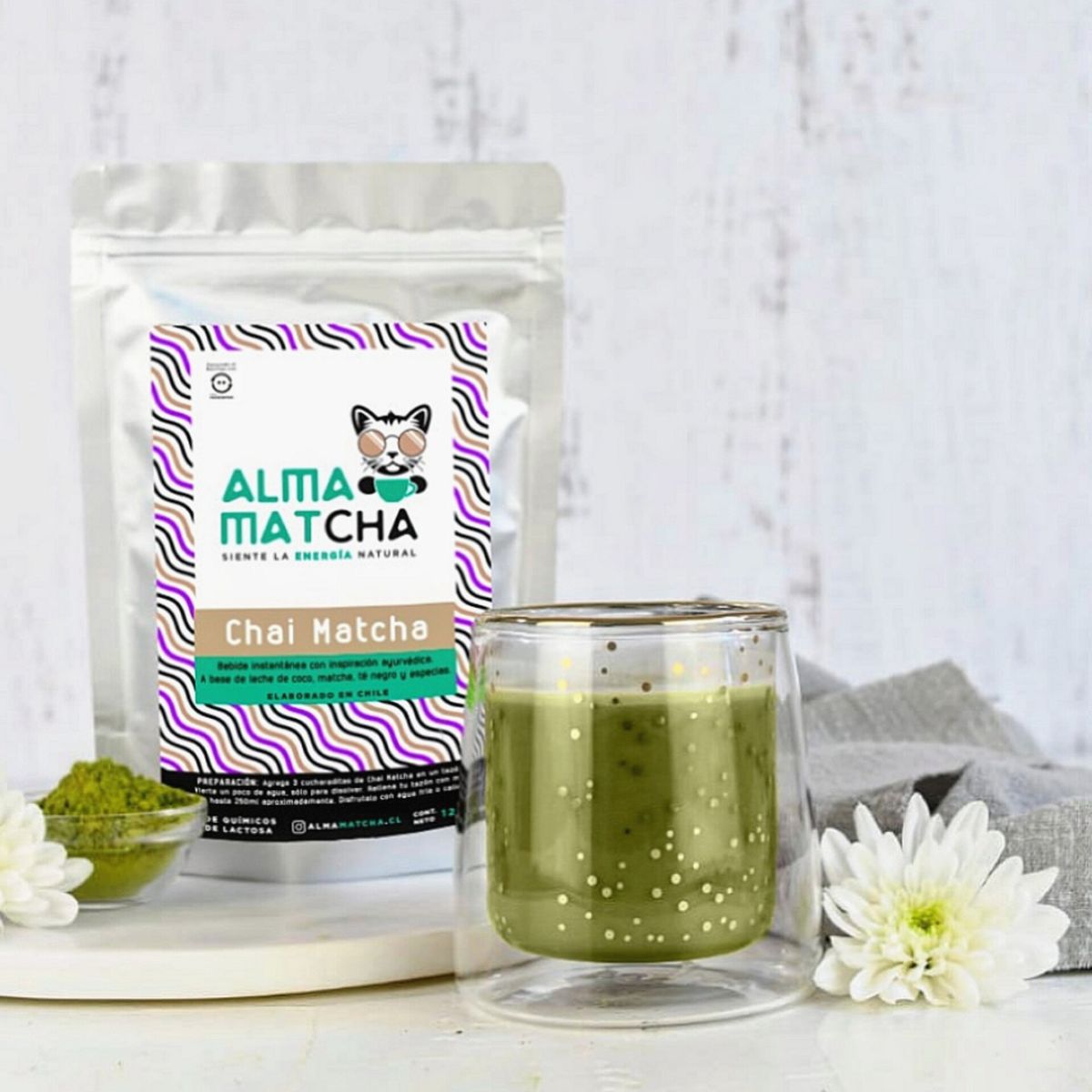 GENERICO - Pack X2 Te Chai Matcha 120g Sin Lactosa Alma Matcha